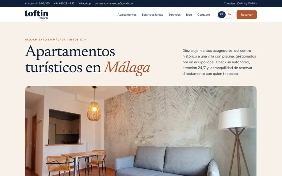 Web de Loft in Málaga
